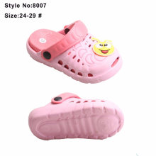 Kids Two Tone Double Color Children EVA Cartoon Garden Clogs Shoes with Charms